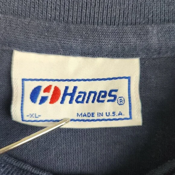 Vintage 90's Pepsi Promo Polo Shirt Mens Extra Large Navy Blue USA Made Beverage - Picture 3 of 9